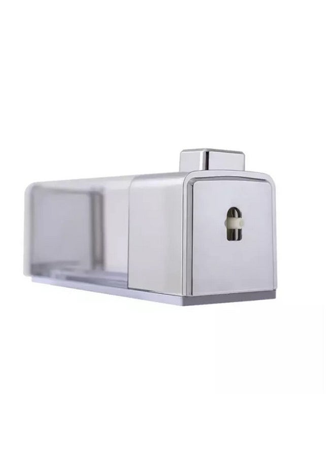 Kkd KKD® ABS Plastic Wall Mounted Chrome Finish Soap Dispenser, Leak-Free Multipurpose Liquid Dispenser for Hand Wash, Shampoo, Gel Dispenser for Bathroom/Basin/Kitchen Sink (350 ml)(Pack of 4)  - Image 3