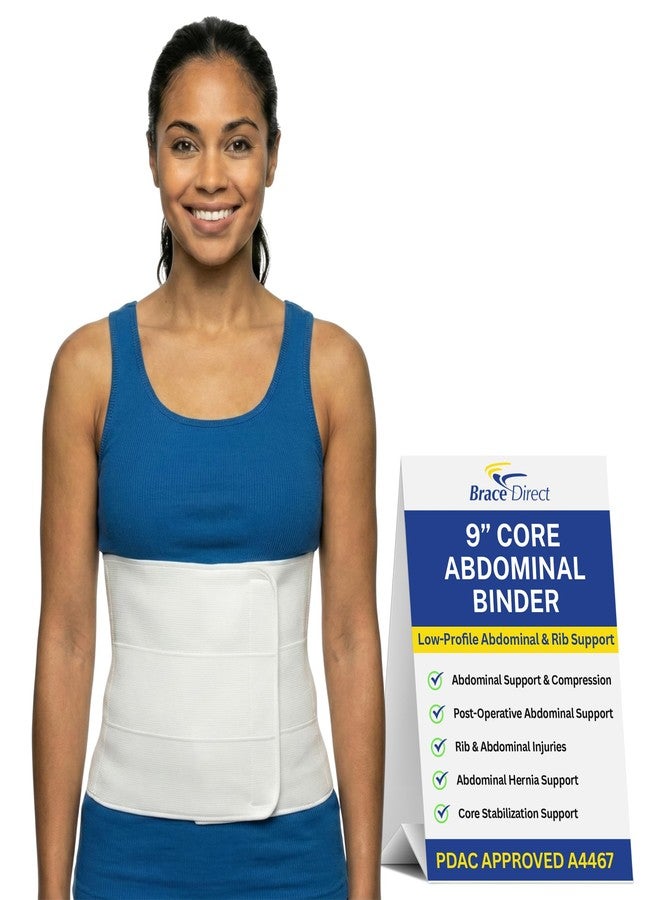 براس دايركت حزام البطن Brace Direct Breg مقاس 9 بوصات و12 بوصة A4467 - ضغط قابل للتعديل لإصابات الأضلاع والبطن، ودعم ما بعد الجراحة - Breg - Image 1