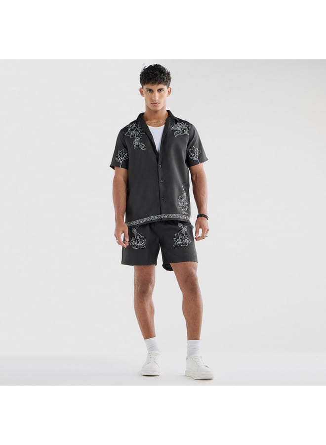 Splash FAV Regular Fit Printed Shirt with Short Sleeves  - Image 2