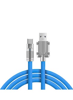 مي وان كابل شحن سريع 120 وات من النوع C شاحن USB A إلى USB C للهواتف التي تعمل بنظام أندرويد 2 متر أزرق  - Image 1