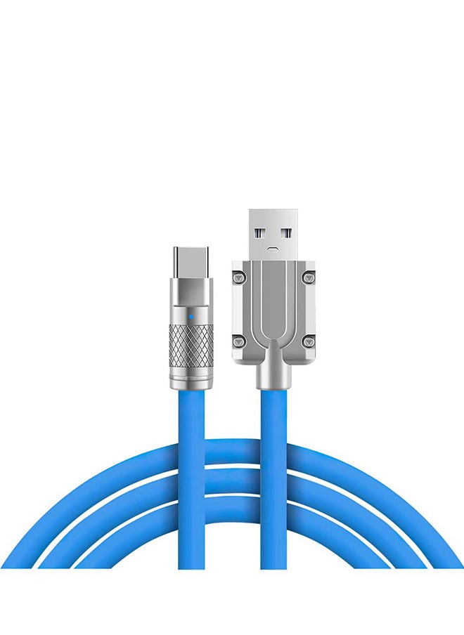 مي وان - كابل شحن سريع 120 وات من النوع C شاحن USB A إلى USB C للهواتف التي تعمل بنظام أندرويد 2 متر أزرق - Image 1