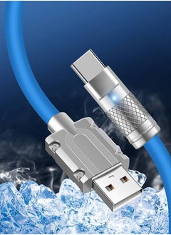 مي وان كابل شحن سريع 120 وات من النوع C شاحن USB A إلى USB C للهواتف التي تعمل بنظام أندرويد 2 متر أزرق  - Image 4