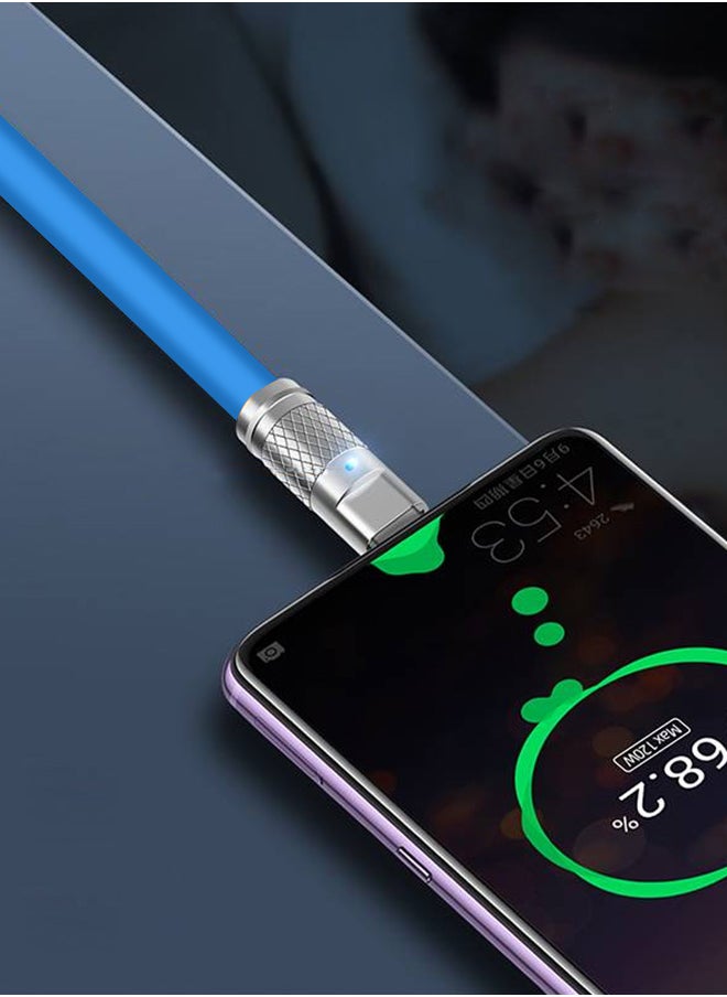 مي وان - كابل شحن سريع 120 وات من النوع C شاحن USB A إلى USB C للهواتف التي تعمل بنظام أندرويد 2 متر أزرق - Image 1