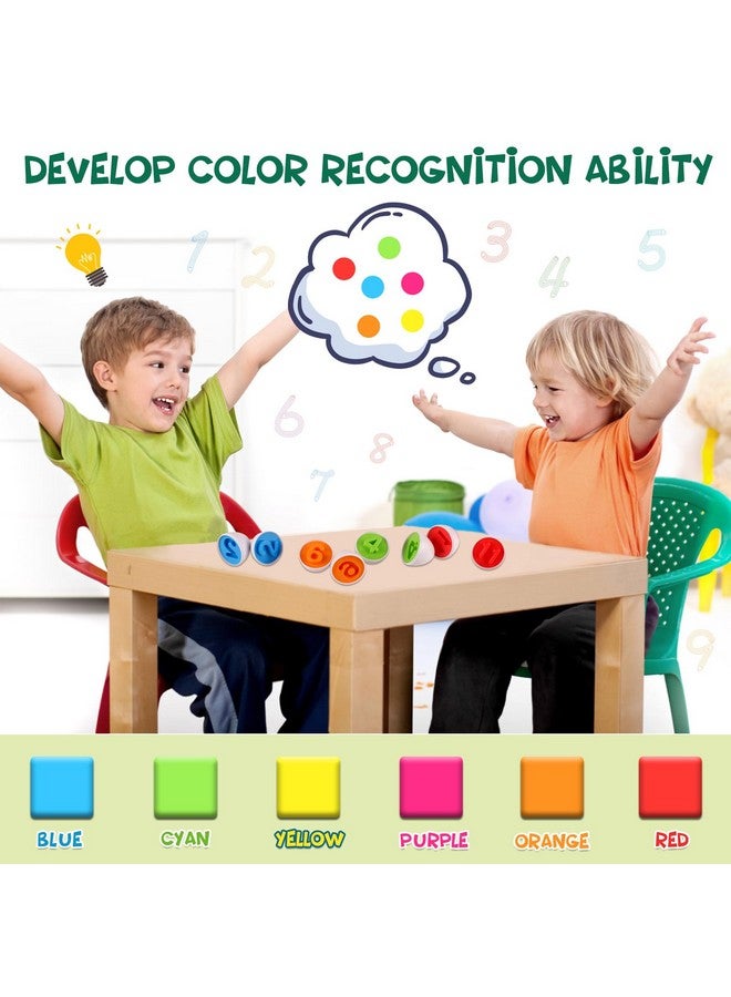 LOOIKOOS Matching Eggs for Toddlers-12PCS Preschool Educational Learning Color & Number Recognition Sorting Skills,Easter Gifts Basket Stuffers - Image 2