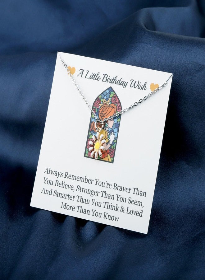 WUSUANED Daisy Flower Necklace Game Inspired Jewelry Princess Birthday Wish Gift Daisy Gift - Image 3