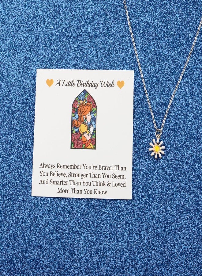 WUSUANED Daisy Flower Necklace Game Inspired Jewelry Princess Birthday Wish Gift Daisy Gift - Image 2