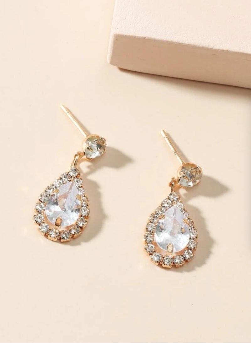 إيكوال حلق اذن نسائي بتصميم عصري وعالي الجودة مرصع بالزركون - Image 3