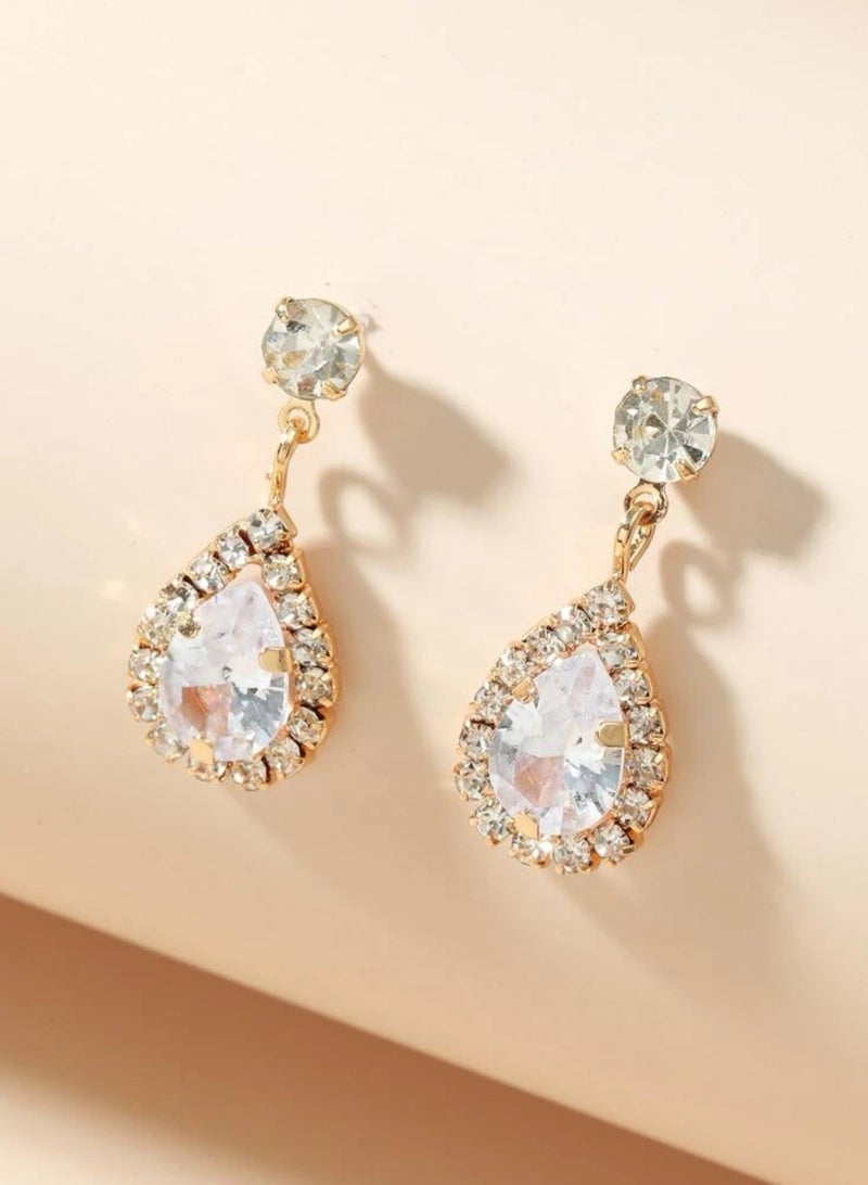 إيكوال حلق اذن نسائي بتصميم عصري وعالي الجودة مرصع بالزركون - Image 2