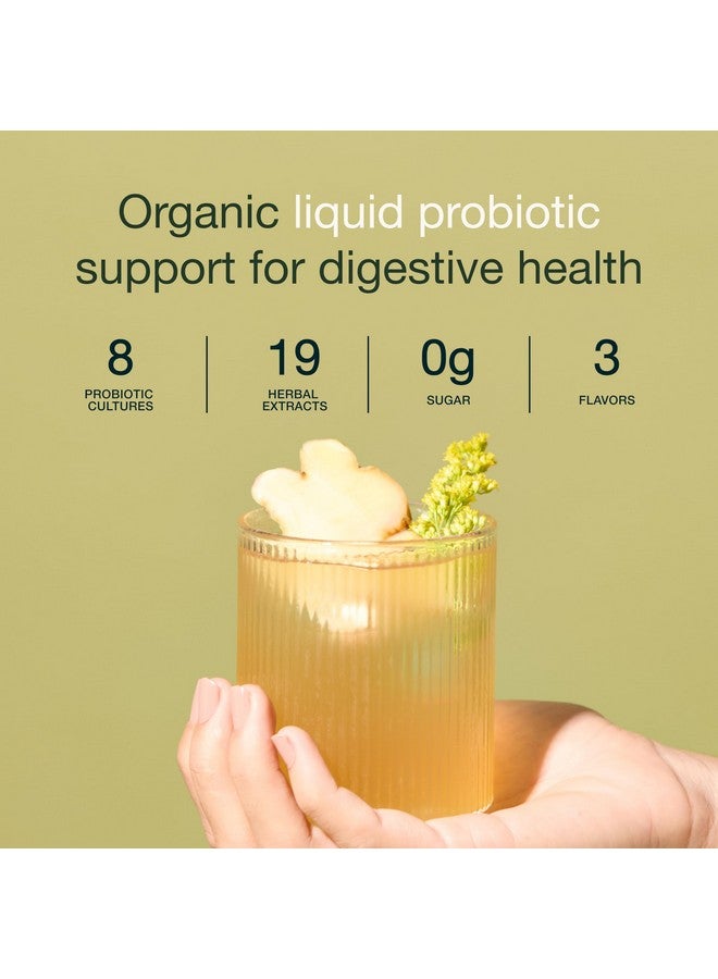 Nuzest - Inner Biome Blend - Prebiotic, Probiotic & Postbiotic Liquid Drink Mix - Microbiome Support - 8 Microbiotic Cultures, 19 Fermented Herbs - Vegan - Organic - Ginger Flavour - 16.9 fl.oz/ 500ml - Image 2