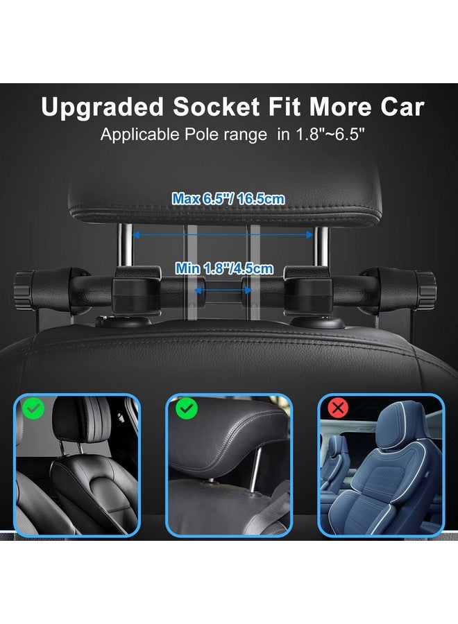 Heapany Upgraded Car Headrest Pillow, Head Support Neck Pillows, Only Suitable for Car Seat Headrest with Poles, Roadpal Adjustable Sleeping Headrest for Kids Adults Travel - Image 2