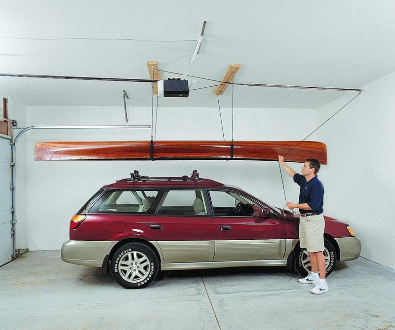 HARKEN Hoister Lightweight Kayaks Overhead Garage Storage Hoist System for Small Kayaks, Boards, Skulls, Light Storage (45lb Capacity, 10ft Ceiling), Model 7808 - Image 4