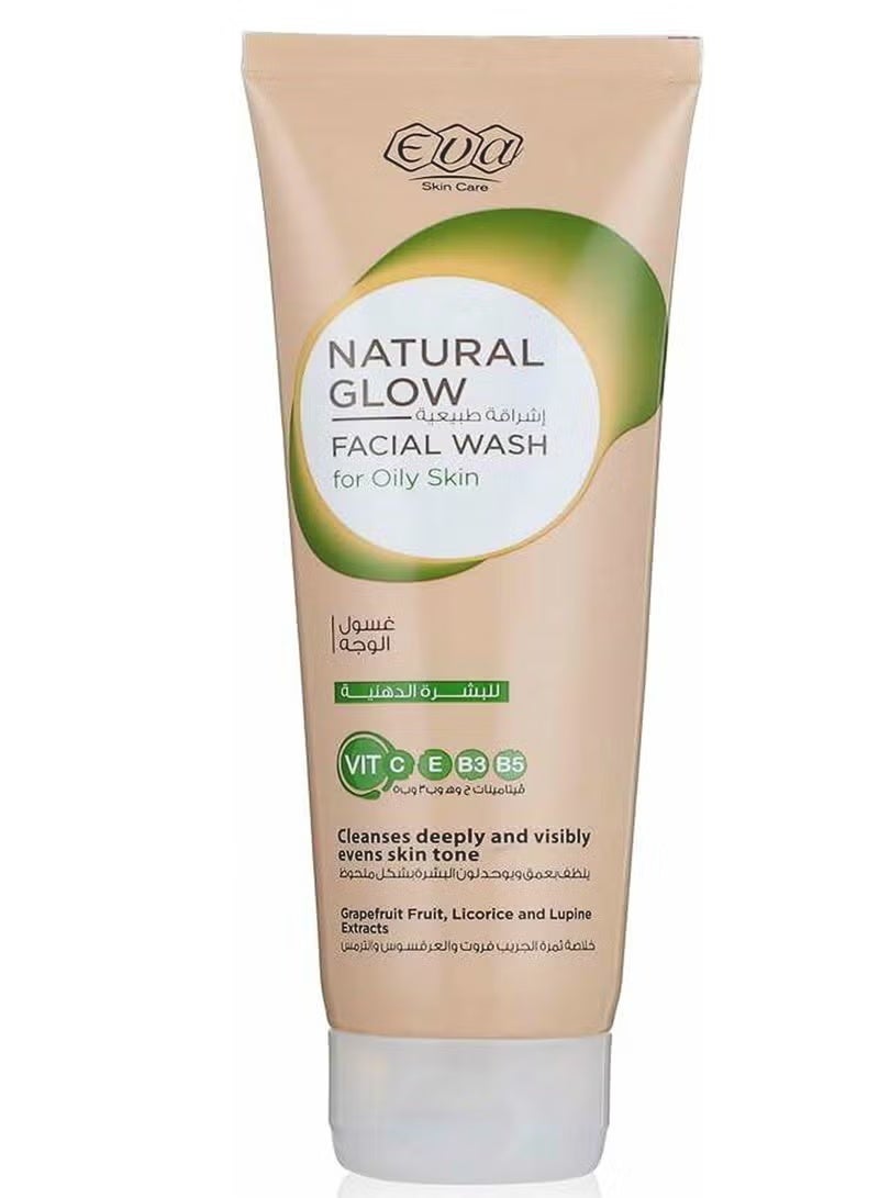 إيفا ناتشورال جلو غسول الوجه للبشرة الدهنية 100 مل