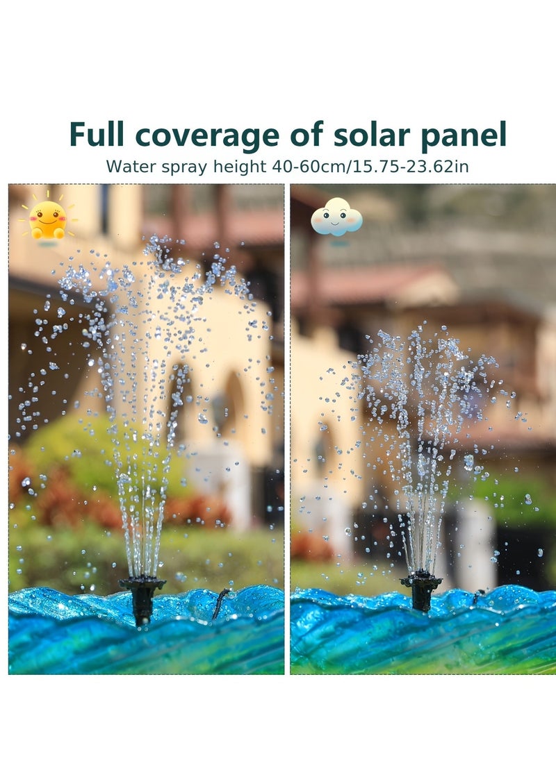 Solar Water Fountain Pump Outdoor, Upgraded Solar Fountain Pond Pump Kit With Stake, Solar Powered Fountain Water Pump For Bird Bath, Garden, Backyard, Pool, Fish Tank, 2.5W Solar Powered Water Pump - Image 4