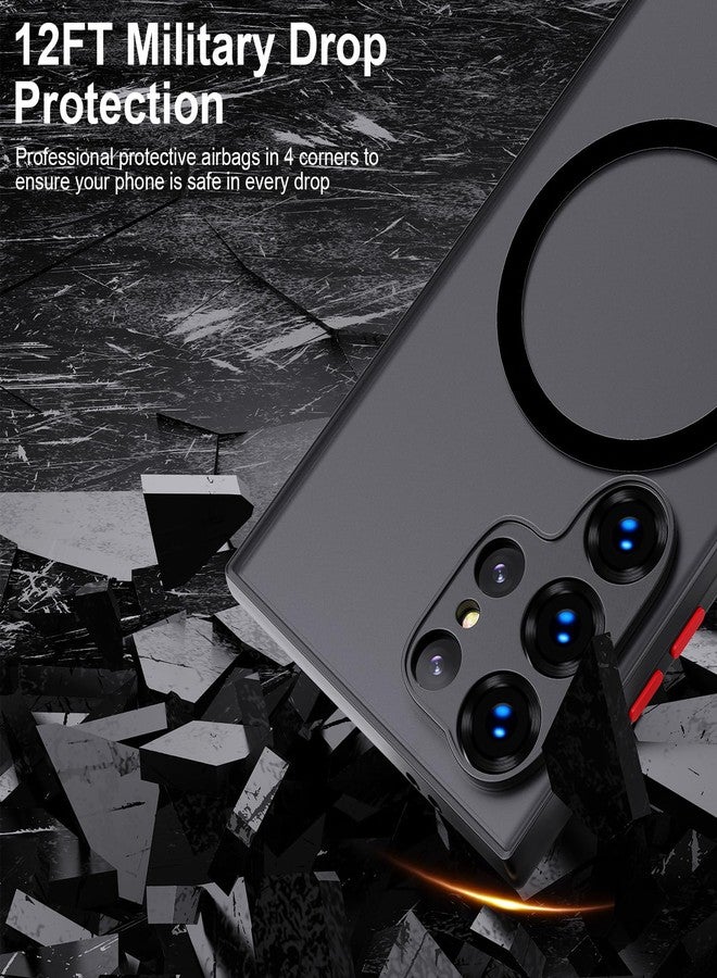 WATACHE for Samsung Galaxy S25 Ultra Case Shockproof Heavy Duty for Samsung S25 Ultra Protective Cover for Galaxy S25 Ultra 5G 2025 - Black - Image 3