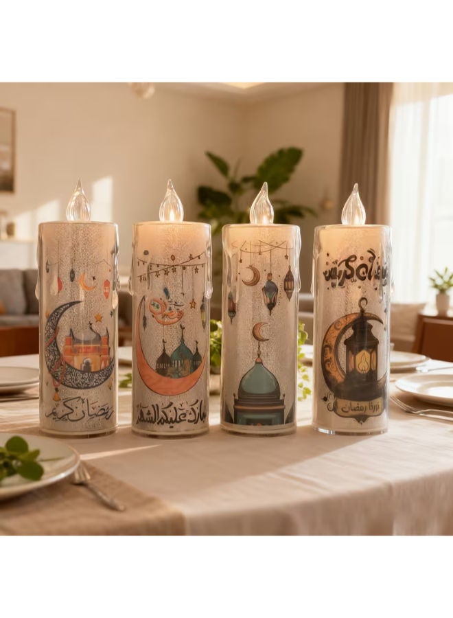 4 شموع إلكترونية بدون لهب لرمضان - Image 4