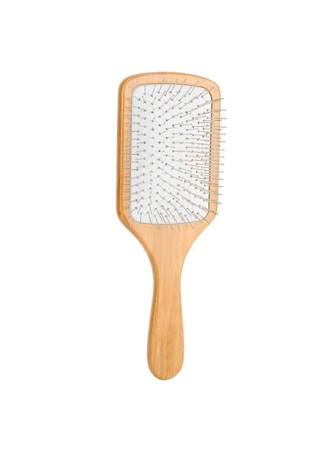 klarako Women Paddle Hair Brush with Metal Pin Bristles for Separating Curls, Detangles Hair & Extensions(Rectangular Paddle Brush) - Image 1