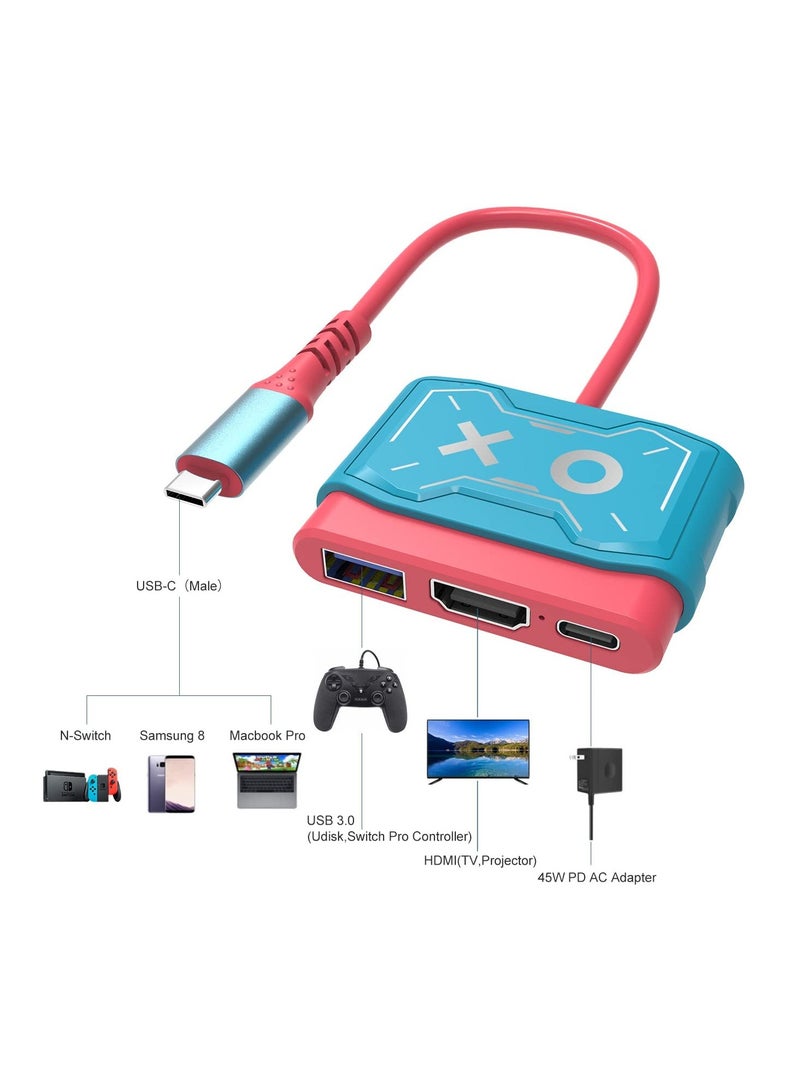 erorex Switch Dock for Nintendo Switch, Portable TV Dock Charging Docking Station Replacement, Switch HDMI Adapter USB 3.0, Nintendo Switch Accessories  - Image 3