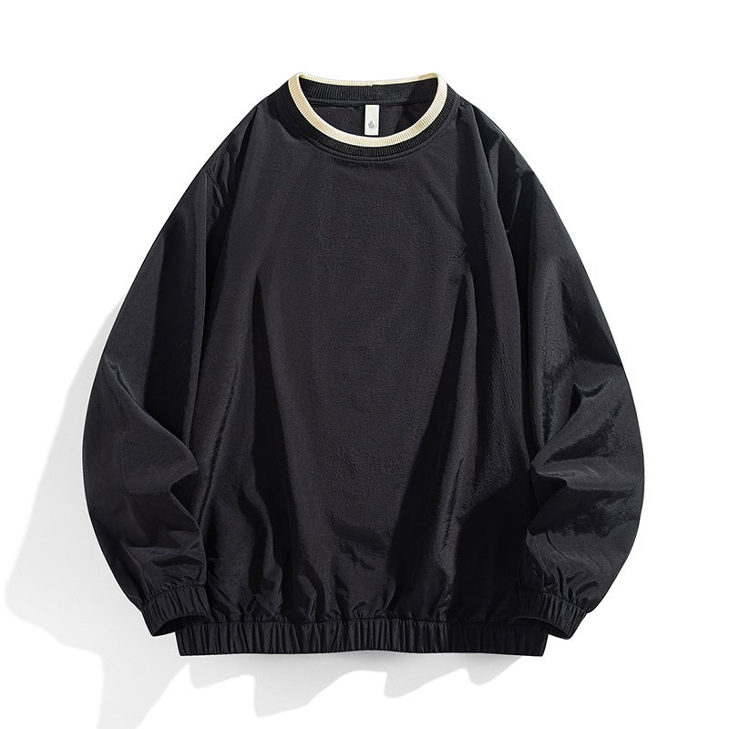Plus-Size Japanese-Style Men'S Crew Neck Sports Long-Sleeve T-Shirt Hong Kong Fashion Brand Loose Pullover - Image 5
