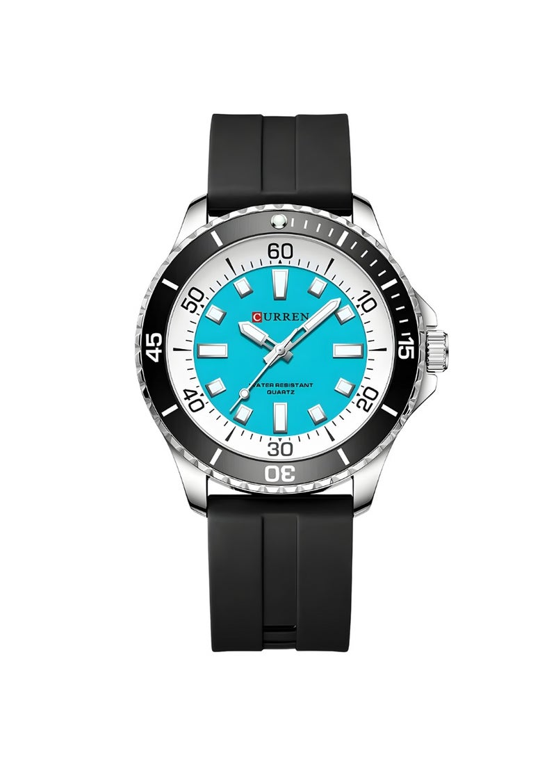 CURREN CURREN Original Brand Rubber Straps Wrist Watch For Men With Brand Box-8448  - Image 1