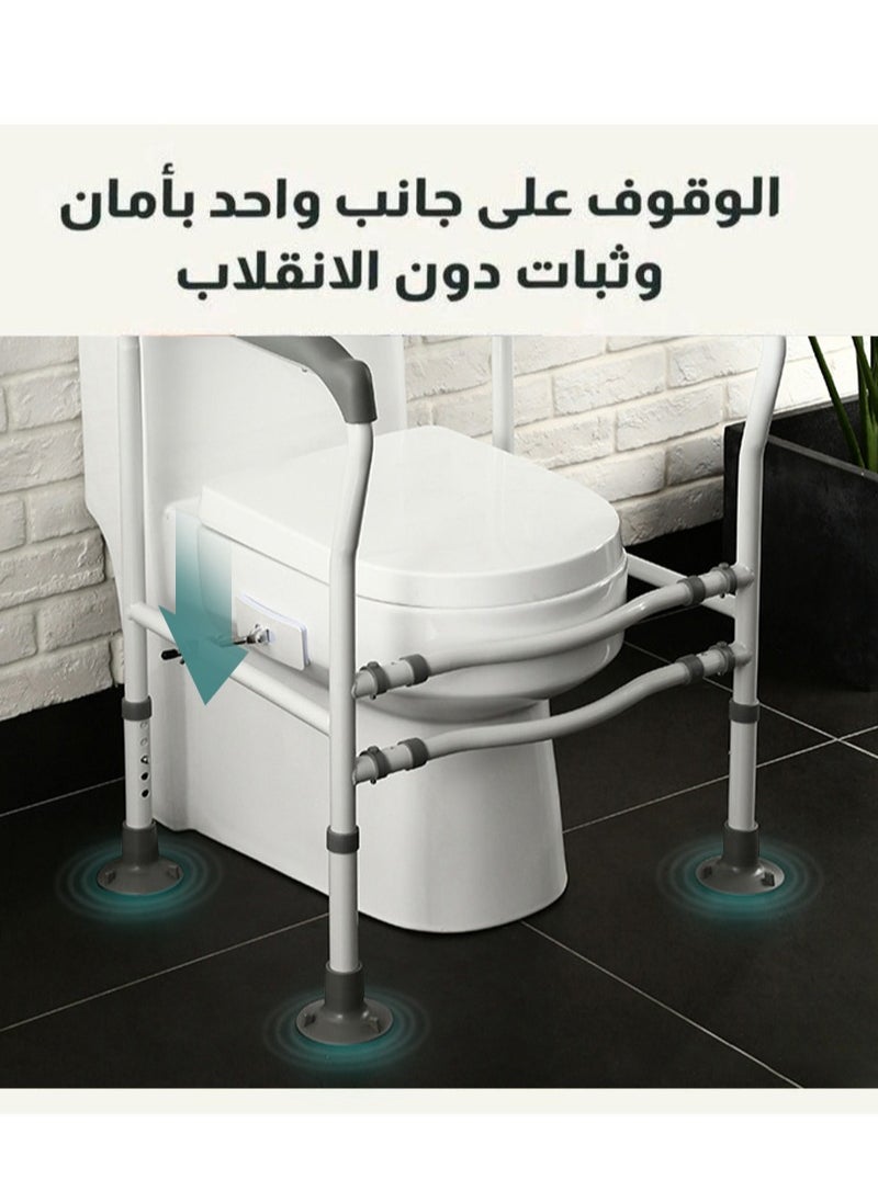 XiuWoo Toilet Safety Frame Enhanced Support For Elderly And Handicap Individuals Adjustable Width And Non-slip  - Image 3