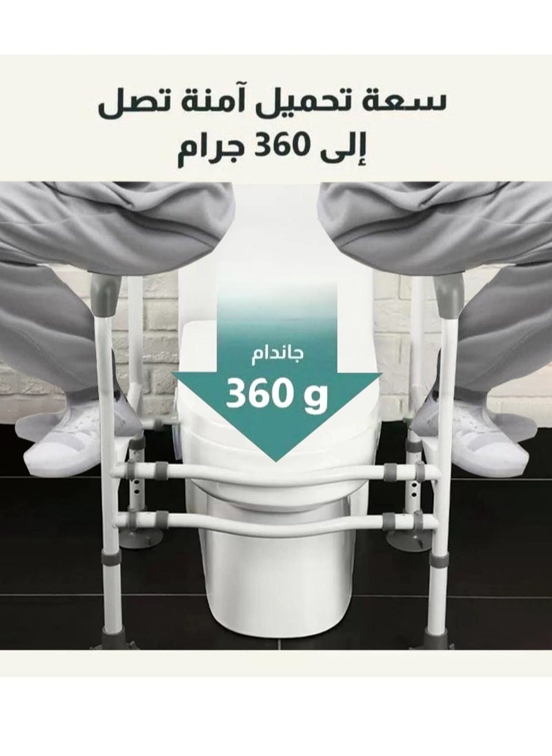 XiuWoo Toilet Safety Frame Enhanced Support For Elderly And Handicap Individuals Adjustable Width And Non-slip  - Image 4