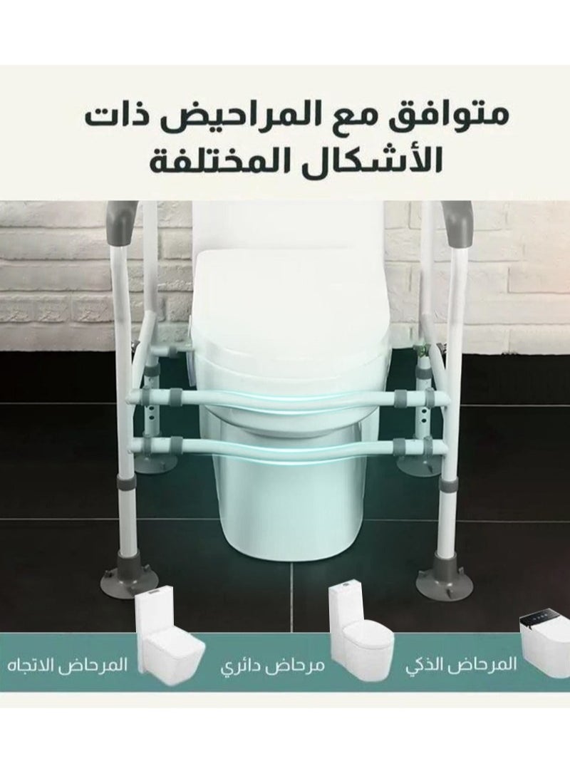 XiuWoo Toilet Safety Frame Enhanced Support For Elderly And Handicap Individuals Adjustable Width And Non-slip  - Image 5