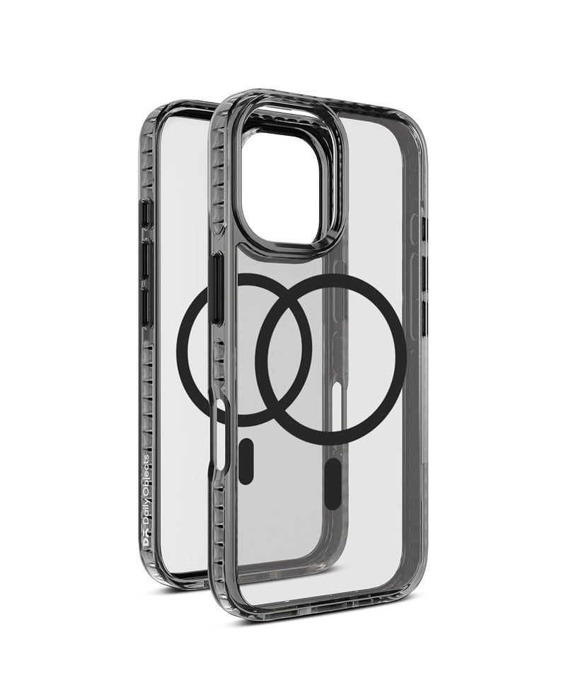 Daily Objects Polycarbonate Stride 2.0 Magnetic Case Cover Compatible With Iphone 16 | Wireless Charging Slim Back Cover | 2 Layer Edge Protection & Shockproof, Grey - Image 3