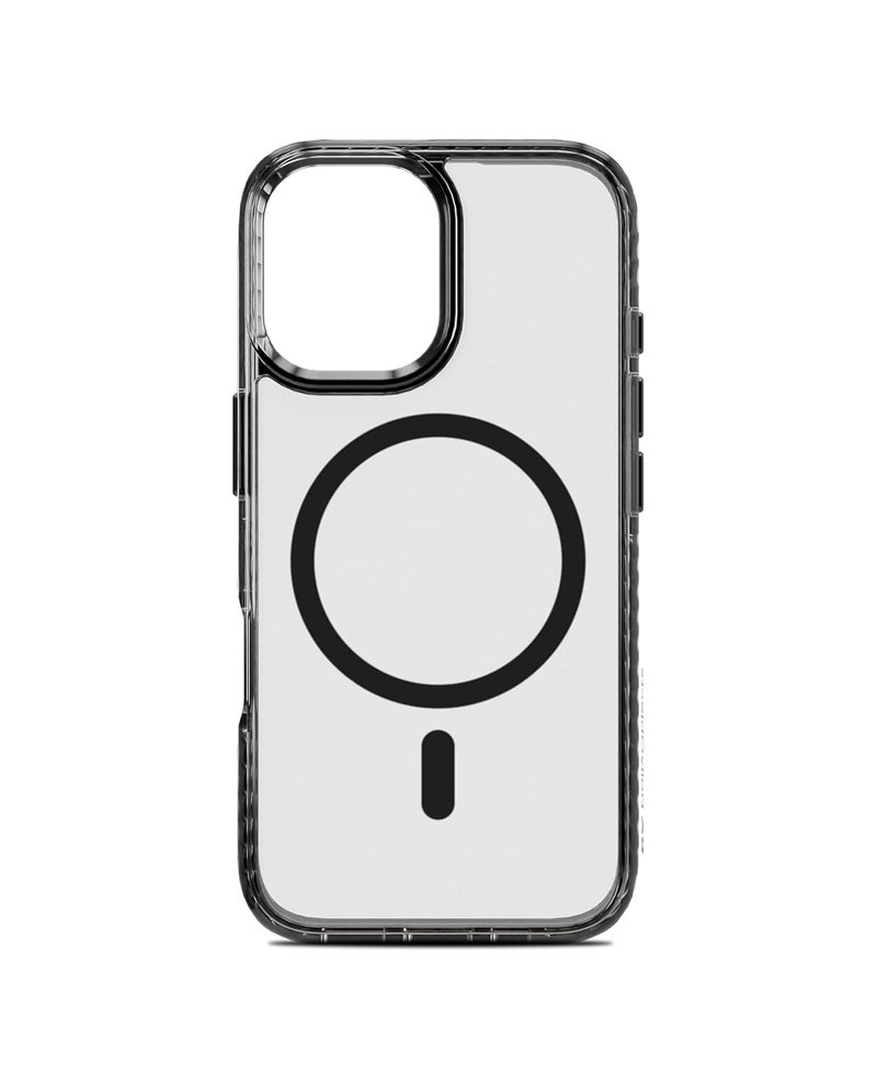 Daily Objects Polycarbonate Stride 2.0 Magnetic Case Cover Compatible With Iphone 16 | Wireless Charging Slim Back Cover | 2 Layer Edge Protection & Shockproof, Grey - Image 1
