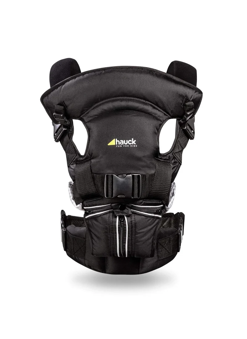 hauck 4 Way Carrier, Ergonomic Baby Carrier, 0M+ 3.5kg - 15 kg, Includes Head And Neck Support, Black