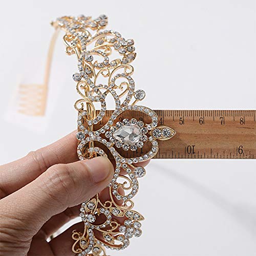 AOPRIE Silver Crystal Tiara Crowns For Women Girls Princess Elegant Crown with Combs Women's Headbands Bridal Wedding Prom Birthday Party Headbands for Women - Image 2
