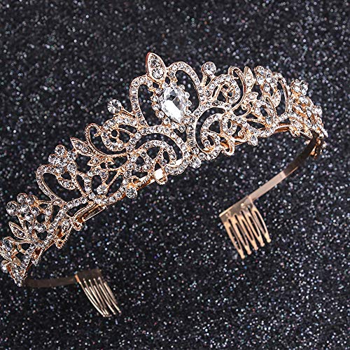 AOPRIE Silver Crystal Tiara Crowns For Women Girls Princess Elegant Crown with Combs Women's Headbands Bridal Wedding Prom Birthday Party Headbands for Women - Image 5