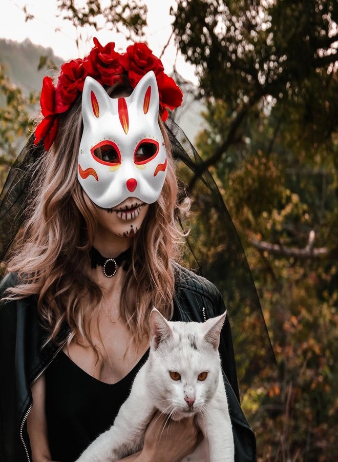 Qavctw 10pcs Cat Mask to Decorate Paint Masquerade Mask Costume Prop for Carnival Cosplay Party Favors - Image 4
