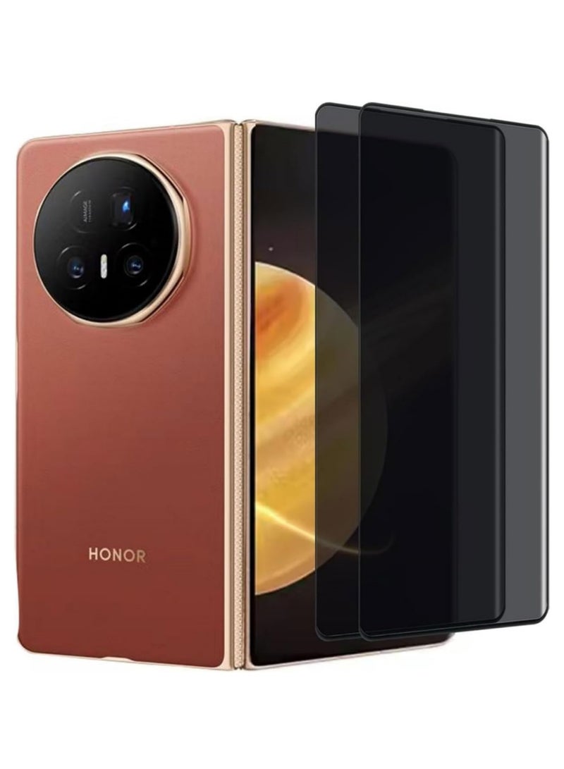 Aookay [2 Pack] Protector with Honor Magic V5 Privacy Screen Protector, Tempered Glass Film, Full Coverage, AntiSpy Film Protectors Sticker, Case Friendly for Magic V5 - Image 1