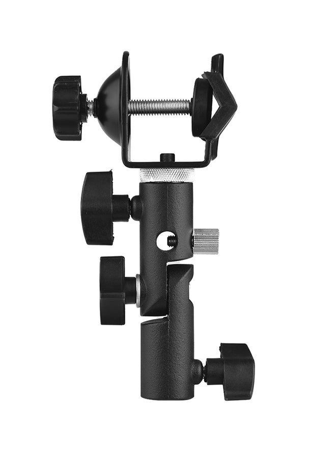 NIBEMINENT 2-Pieces C Clamp Multi Functional Adapter Set Black/Silver  - Image 2