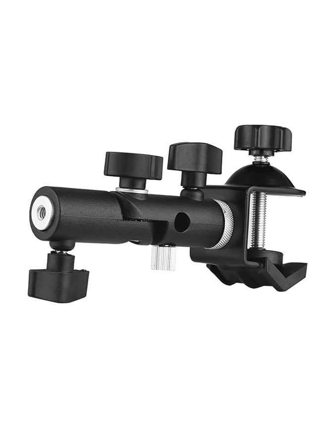 NIBEMINENT 2-Pieces C Clamp Multi Functional Adapter Set Black/Silver  - Image 3