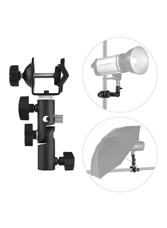 NIBEMINENT 2-Pieces C Clamp Multi Functional Adapter Set Black/Silver  - Image 4