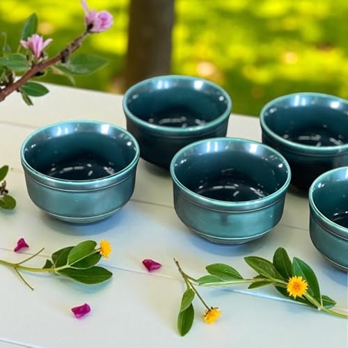 BACKKSPACE RETAIL Backspace Retail Hand-Painted Ceramic Soup Bowls Set of 6 | Studio Green Bowls, 350ml Each | Ideal for Serving Soup, Maggi, Snacks Dessert | Microwave and Dishwasher Safe - Image 5