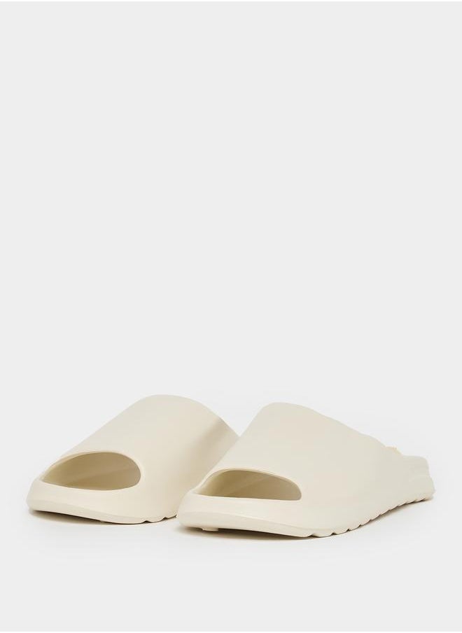 Styli Open Toe Wide Strap Chunk Slides