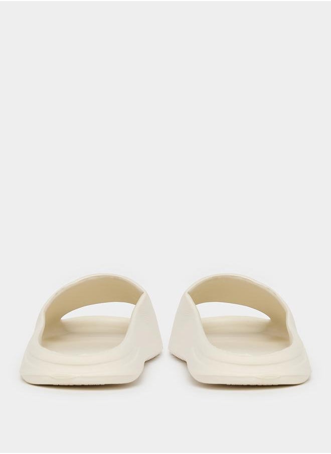 Styli Open Toe Wide Strap Chunk Slides