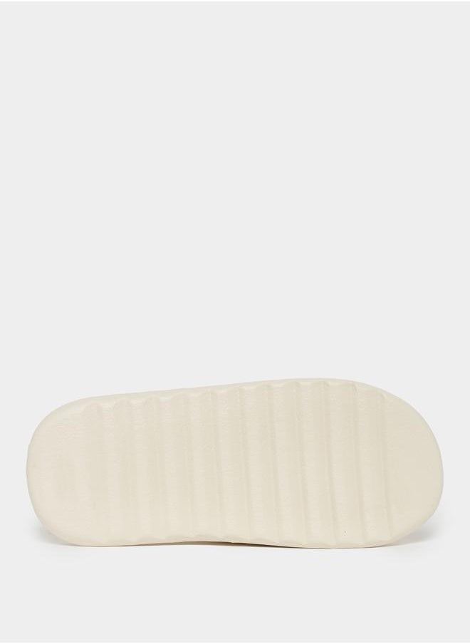 Styli Open Toe Wide Strap Chunk Slides