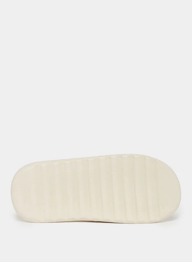 Styli Styli Open Toe Wide Strap Chunk Slides