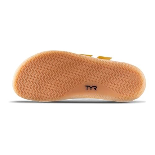 TYR Unisex DropZero Barefoot Shoes for Men - Gym Shoes with Stability Strap for Barefoot-Style Training, Lifting, HIIT, Walking - 9, White/Gold - Image 4