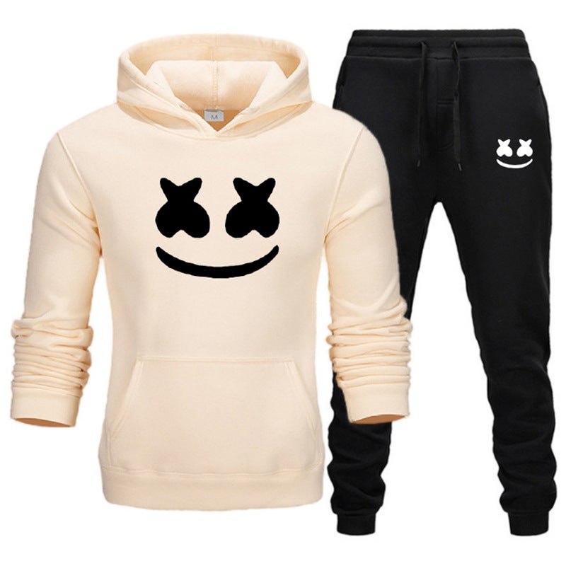 New Marshmello Smiley Fashion Hoodie Men And Women Casual Hoodie Suit - Image 1