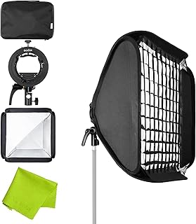 Godox GODOX Godox 24x24inch Strip Softbox with S2 Speedlite Bracket Bowens Mount for Godox V1 Series, AD200Pro, AD400Pro, - Image 1