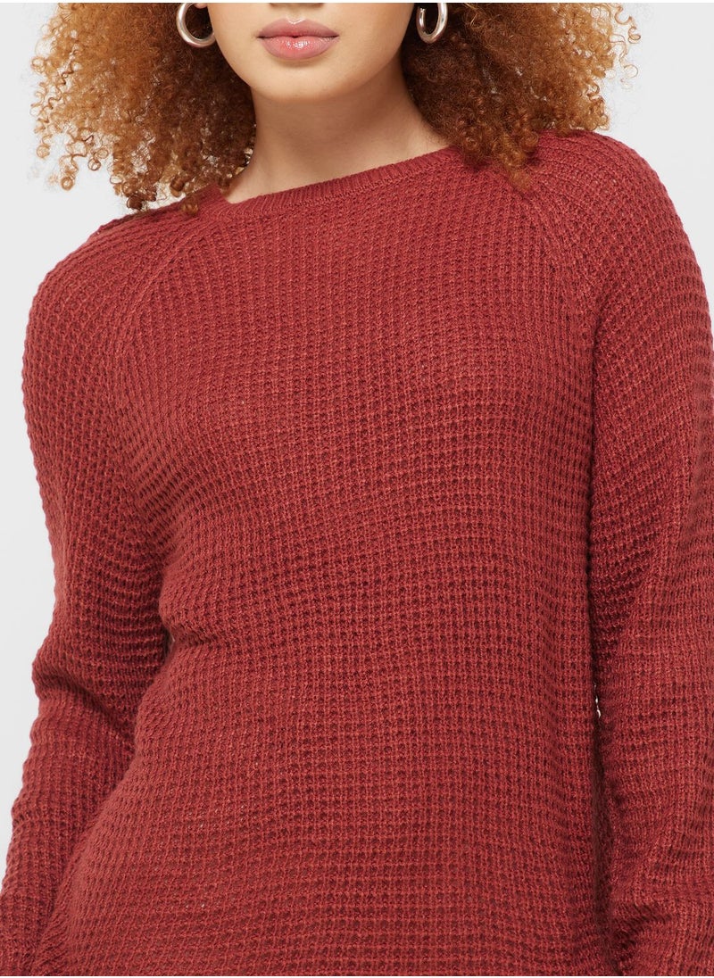 Jacqueline de Yong - Crew Neck Knitted Sweater - Image 1