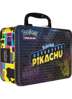 Pokemon Pokemon TCG: Detective Pikachu Collector Treasure Chest + 9 Booster Pack + A Collector's Pin + A Notepad & Sticker Sheet 