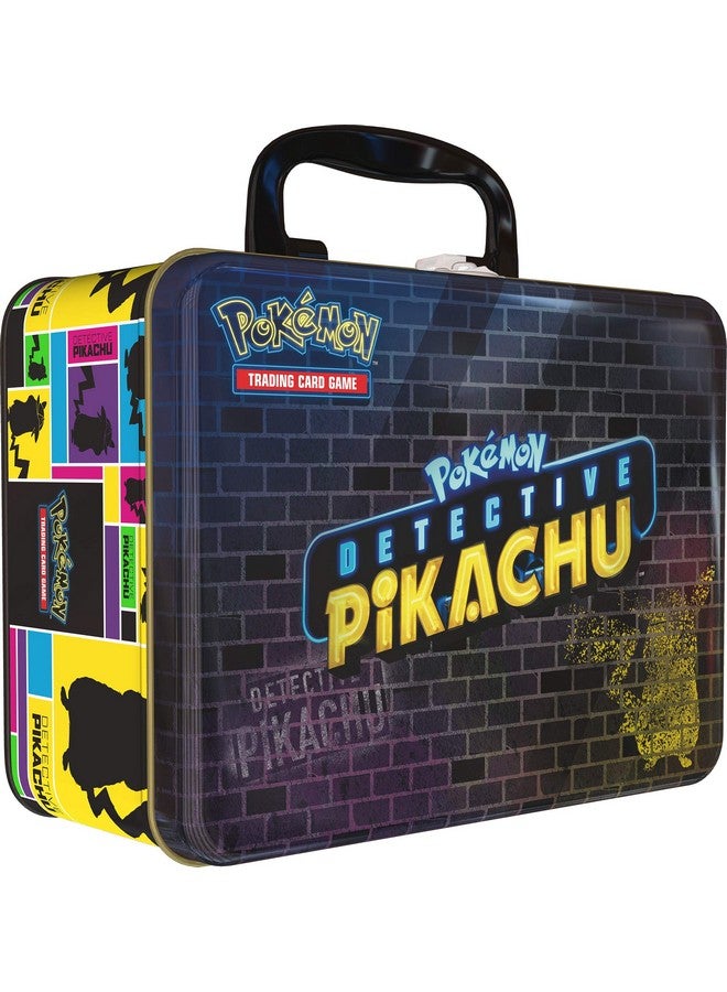 Pokemon TCG: Detective Pikachu Collector Treasure Chest + 9 Booster Pack + A Collector's Pin + A Notepad & Sticker Sheet