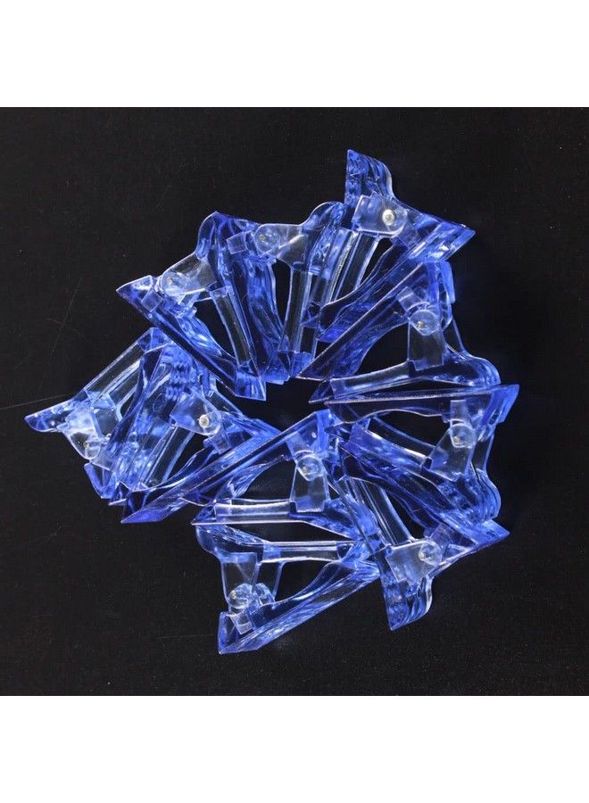 VNC 10Pcs Nail Tips Clip For Quick Building Polygel Nail Forms Nail Clips For Polygel Finger Nail Extension Uv Led Builder Clamps Manicure Nail Art Tool Dark Blue Color - Image 4