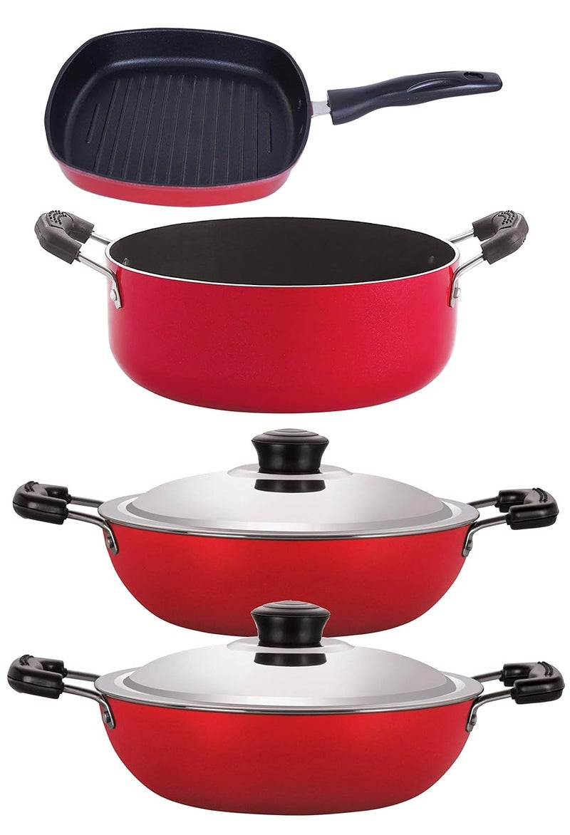 Nirlon Nirlon Non Stick Kitchenware Cooking Utencil Gift Set of 4Pcs DKDB_DKDJ_GP245_CS24  - Image 1