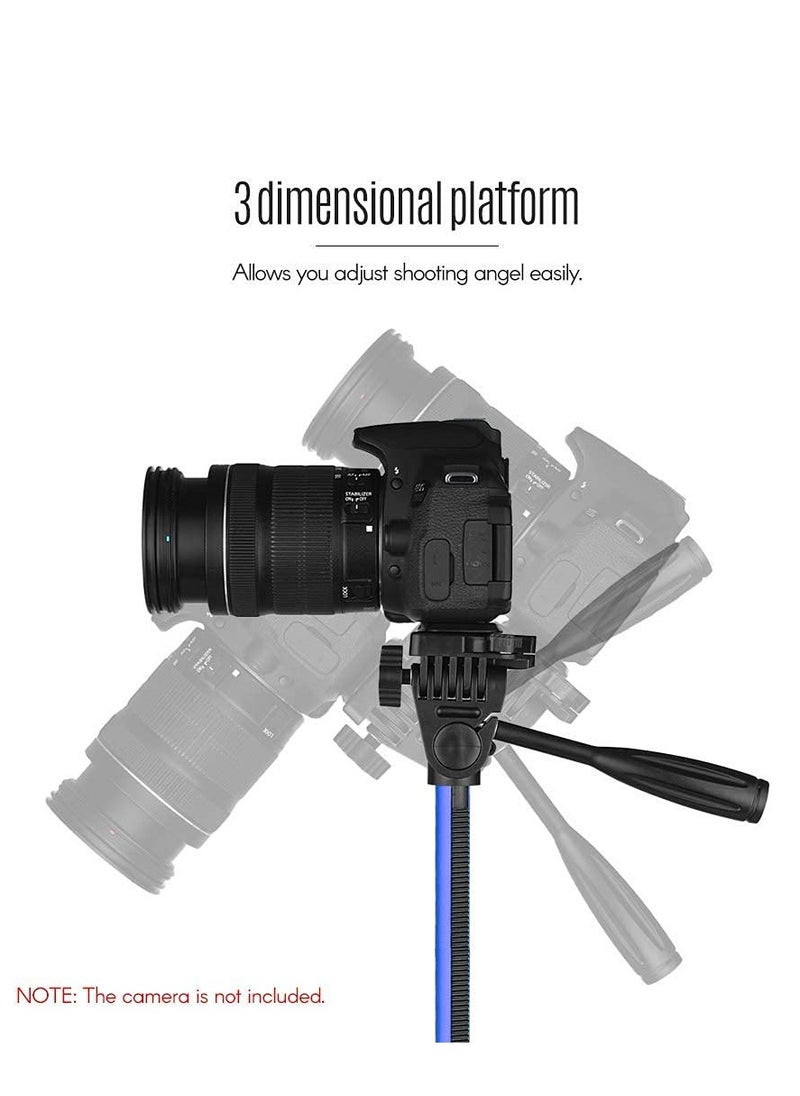 Generic - Lightweight and Durable Tripod for Camera and Mobile Phone   - 3366- Blue - Image 1